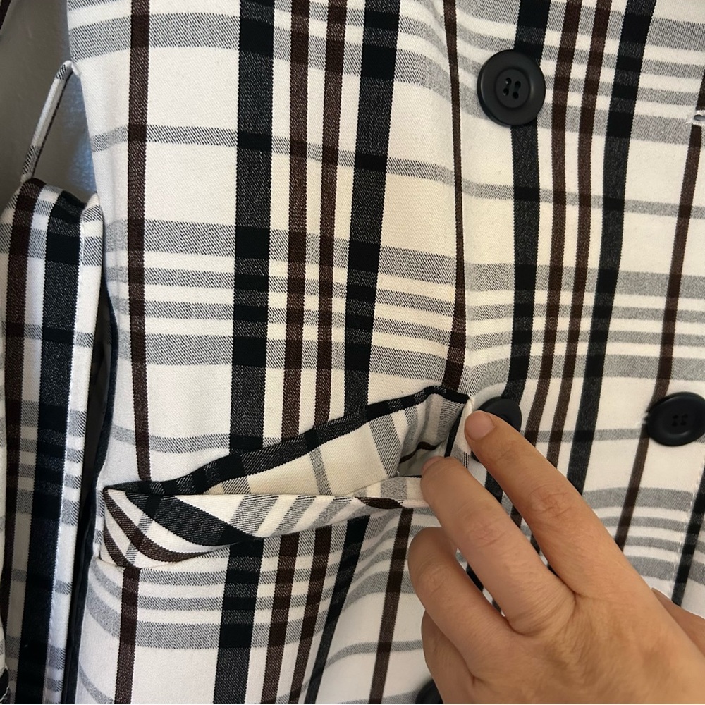 ASOS plaid pattern coat - Picture 3 of 12